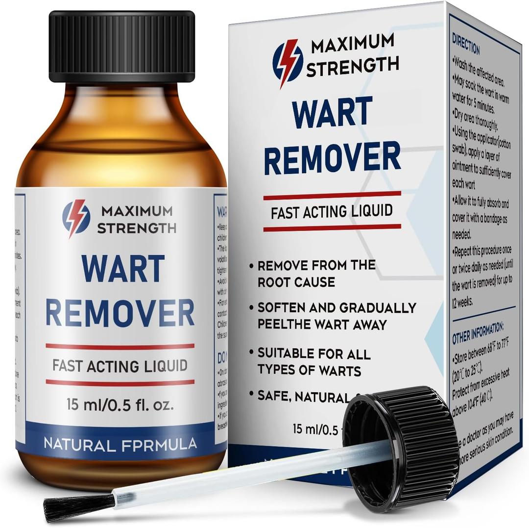SKAYAH Wart Remover Freeze Off - Professional Strength Wart Remover Liquid - 5% Salicylic Acid Fast-Acting Treatment for Plantar Wart,Flat Wart, Corn and Callus Remover, 15ml (0.5 fl oz)-H236