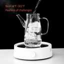 Large Glass Oil Dispenser Bottle for Kitchen Cooking Recipiente Para Aceite De Cocina Olive Oil Vinegar Dispenser Cruet Stainless Steel Lid No Drip Liquid Container (Clear, 34oz /1000ml)