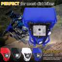 AnXin Dirt Bike Headlight,Motorcycle LED Head Light Universal for YZ125 YZ250 TTR230 YZ250F YZ450F DRZ400 WR250F WR450F Most Dirt Pit Bike Supermoto Enduro Motocross Blue