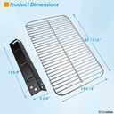Grill Replacement Parts for 3-Burner Walmart Expert Grill 720-1049, Cooking Grate and Heat Plates Replacement Parts for Expert Grill Parts, 22 11/16"