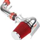 Cold Air Intake Kit with Filter Heat Shield for 1996-2004 GT 4.6L V8 (Red)