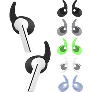 5 Pairs Silicone Ear Hooks Ear Tips Compatible with Samsung Galaxy Buds 3 Pro Sport Headphone Ear Tips, Anti-Slip Anti Scratches Galaxy Buds Pro 3 Earbuds Accessories, Mixing Colors
