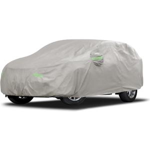 Migaven 6 Layers Car Cover Custom Fit for Honda CRV 1997-2025, Toyota RAV4 1996-2025, Waterproof Full Exterior Cover Rain Sun Protection with Door Zipper (Khaki)