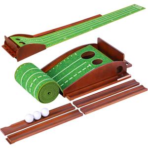 Urban Deco Putting Green Indoor, Golf Putting Mat Putting Matt with Auto Ball Return Training for Indoor and Outdoor Practice, Mini Golf Game for Home Office Backyard, Golfer Man Gift