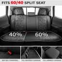 Custom Fit Car Seat Covers for Tacoma 2024-2026 4th Gen, Black Camo