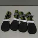 Winter Dog Snow Boots with Fleece Lining, Dog Shoes for Medium Large Size Dogs, Waterproof Dog Booties and Paw Protectors, Anti-Slip & Reflective Dog Boots for Snow Outdoor, Hiking (Green-Size 8) (Size 8 (For Width 2.8"-3.0"))