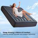 Waterproof Mattress Pad Twin, Quilted Fitted Twin Mattress Topper, Five-Layers Noiseless Mattress Protector Cover with 8"-21" Deep Pocket, Machine Washable, Grey, 39x75