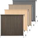 HIDODO Outdoor Roller Shade 5' W x 6' L Cordless Patio Shades Roll Up Outdoors Blinds with UV Protection, Exterior Roller Shades Cloth for Porch Pergola, Mocha