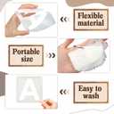 108 Pcs Letter and Number Stencils 3 Sizes 2, 4, 6 Inch Alphabet Number Templates Reusable Plastic Stencils for Painting on Wood, Walls, Fabric, Signs, Doors, DIY Art and Craft Projects