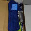 Microfiber Spray Mop for Floors Cleaning: Wet Dry Hardwood Floor Mops with 3 Washable Reusable Pads for Swiffer Powermop - Flat Mop with Sprayer for Tile Wood Laminate Vinyl Marble (Dark Blue)