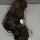 STYLER Brown Middle Part Wig with Bangs for Women -26 Inch Long Wavy Brown Wigs Synthetic Heat Resistant Hair Natural Looking Wigs for Daily Use Halloween Christmas Cosplay Party