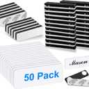 Magnetic Name Tags, 50-Pack Engravable Name Badge with Magnetic Backing, Reusable Name Tags(1" X 3")