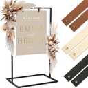 Elegant Wedding Welcome Sign Stand Sturdy Welcome to Our Wedding Sign Holder for Seating Charts & Event Decor - A Beautiful Black Metal Easel to Welcome Guests & Celebrate Your Love, 24x36 inches