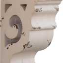 SOFE Corbels for Shelves Shabby Chic White Wood Corbels, Decorative Shelf Brackets Rustic Shelf Farmhouse Decor Distressed Vintage Small Floating Shelves for Wall, Living Room, Retro Wood Bookend