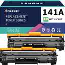 141A Toner Cartridge (with Chip) Replacement for HP 141A 141X W1410A W1410X Black Toner Cartridges for HP M139w M110w M140w Printer Ink (2-Pack)