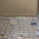 Sink Grid 27-9/16" x 14-9/16" Sink Protector, Rear Drain with Corner Radius 3/16",stainless steel sink grid for sink protectors