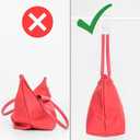 Purse Hanger Organizer for Closet - Durable 3 Pack Luxury Holder for Tote Handbag Satchel Crossover Backpack - Strong & Sturdy - Holds Up to 65 LBS - No Tools Needed, Easy Clean