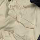 Serta Goose Feather Down Fiber Cotton Comforter Queen Size - 100% Cotton Duvet Insert - Hotel Luxury Hypoallergenic Bedding Comforter All Season Medium Warmth 90 x 90 Inch White