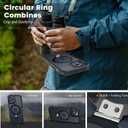 Magnetic Case for iPhone 15 Pro, with Invisible Ring Stand, Military Drop Protection, Shockproof Anti-Fingerprint Matte Protective Cover for iPhone 15 Pro, Black