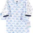 Hudson Baby BabyCotton Long-Sleeve Wearable Sleeping Bag, Sack, Blanket (3-9 Months, Paper Airplane)
