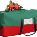 Christmas Tree Storage Bag, Fits Up 10 Ft Tall Artificial Trees,600D Oxford Material, Heavy Duty Tree Bag, Dampproof Storage Bag with Durable Reinforced Handles & Dual Zipper & Transparent Pocket