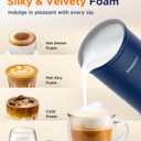 Spacekey Milk Frother Electric Automatic Frother for Coffee with Mute Mode, 10.1oz/300ml Overheat Protection Milk Steamer, 4-in-1 Warm and Cold Foam Maker for Latte/Hot Chocolate