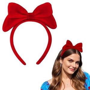 Burgundy Bow Headbands for Women Girls Velvet Hair Bow Headband Cute Hairband Cosplay Headpiece Red Burgundy Bow Headbands for Women Girls Velvet Hair Bow Headband Cute Hairband Cosplay Headpiece Red
