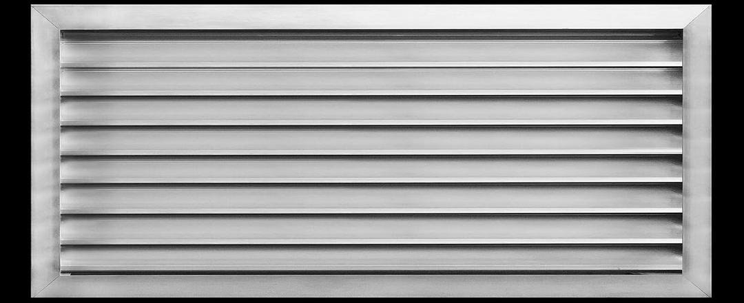 HVAC Premium 36"W x 22"H Aluminum Exterior Gable Louver Vent for Walls & Crawlspace - Weather-Resistant Air Grille with Screen Mesh - [Outer Dimensions 37.75"W x 23.75"H]