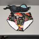 Jndtueit Mushroon Women's Bathing Suits Top, Butterfly Bikini High Waisted Bottom 2 Pcs, Starry Night Colorful Sport Bath Tankini Swimsuit L