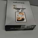 LED Shower Mirror Fogless for Shaving - Heated Fog Free, 3 Dimmable Lights, 360 Adjustable, Rechargeable, Drill Free - with Storage Tray, Razor & Shaving Brush Holders,Gifts for Men