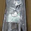 FUNKYLEE Bathroom Organizers and Storage, 3 in 1 Metal Wall Mount for Flat Iron, Curling Iron, Straightener, Hair Care & Styling Tools (White)