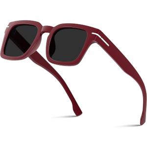 Trendy Sunglasses for Women Men Driving Square Frame UV Protection
