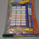 YOPCDJ 42pcs Mesh Zipper Pouch Bags, Puzzle Bag for Organizing Storage,12 Colors for Puzzles Board Game Storage, 8 Sizes for Reusable Plastic Zip Organizer for Travel