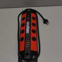 Metal Workshop Surge Protector Power Strip with 2 USB Ports - 8 Spaced Outlets, 500J Surge & Overload Protection, 4FT 14AWG Cord, Rugged Metal Housing, 125V/15A/1875W, Ideal for Indoor Workshop