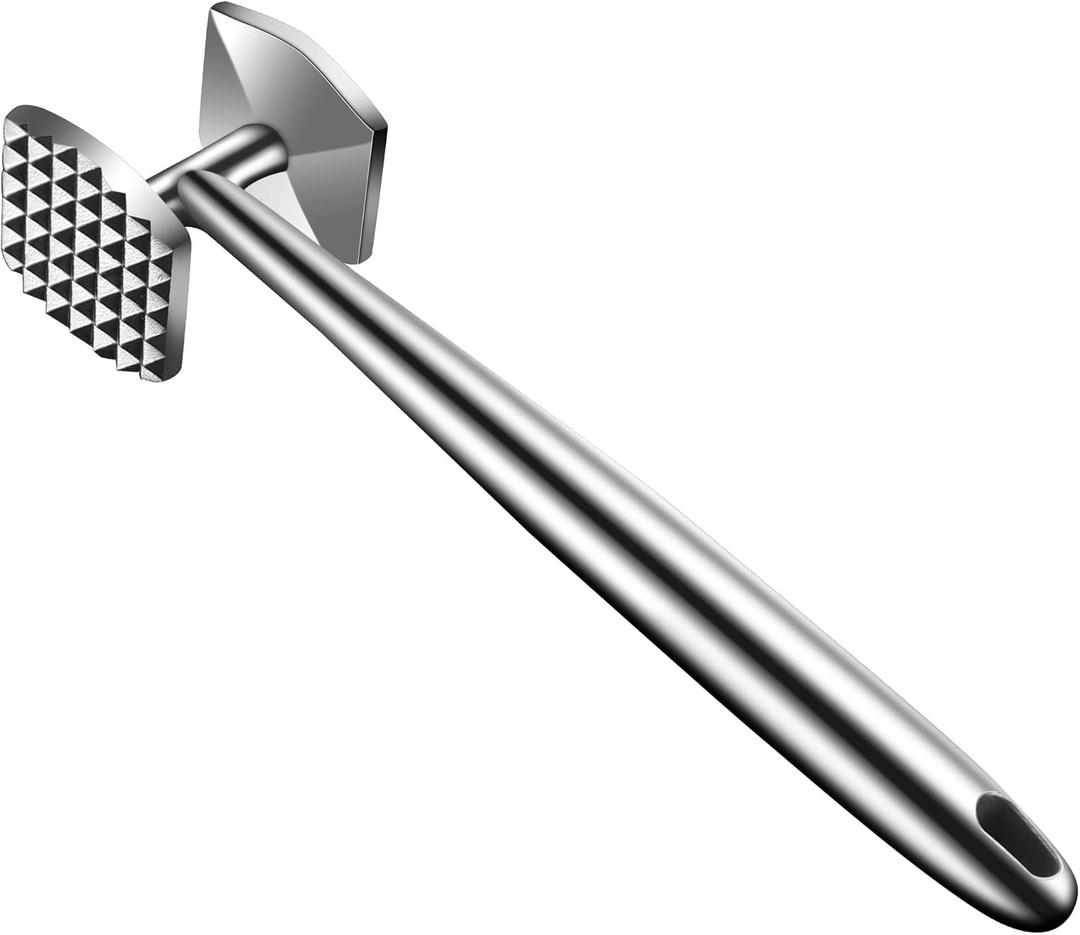 Aliglow Meat Tenderizer Hammer Tool Mallet Pounder for Kitchen Tenderizing Steak Beef Poultry (10.2 inch/26CM)