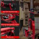 Cordless Reciprocating Saw for Milwaukee 18V Battery (without battery), 3000RPM Variable Speed Sawzall with 4pcs Zallsaw Blade, Pivoting Shoe, Keyless Blade Clamp Recipro Saw for Wood, Metal, PVC Pipe