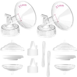 Spectra Replacement Pump Parts Complete Kit for S1/S2/9 Plus/Synergy Gold, Spectra Flange 21mm, Duckbill Valves, Backflow Protectors, Tubing, Help to Restore Pump Suction