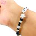 El Galen Friendship Bracelet Kit DIY Albums Mix Beads for Bracelets Glass Alphabet Letter Beads Elastic (Phrases VERSION-11 Albums)