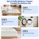 King Size Mattress Topper for Back Pain, Extra Thick Pillow Top Mattress Pad with 1000GSM Down Alternative Filler, Cooling Breathable Plush Bed Topper Protector Cover (8-21" Deep Pocket)