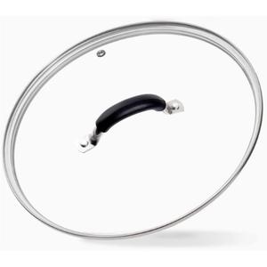 8 Inch Tempered Glass Lid for Lodge 8" Cast Iron Skillets & 2QT Dutch Ovens -Stainless Steel Handle and Rim (8 INCH LID)