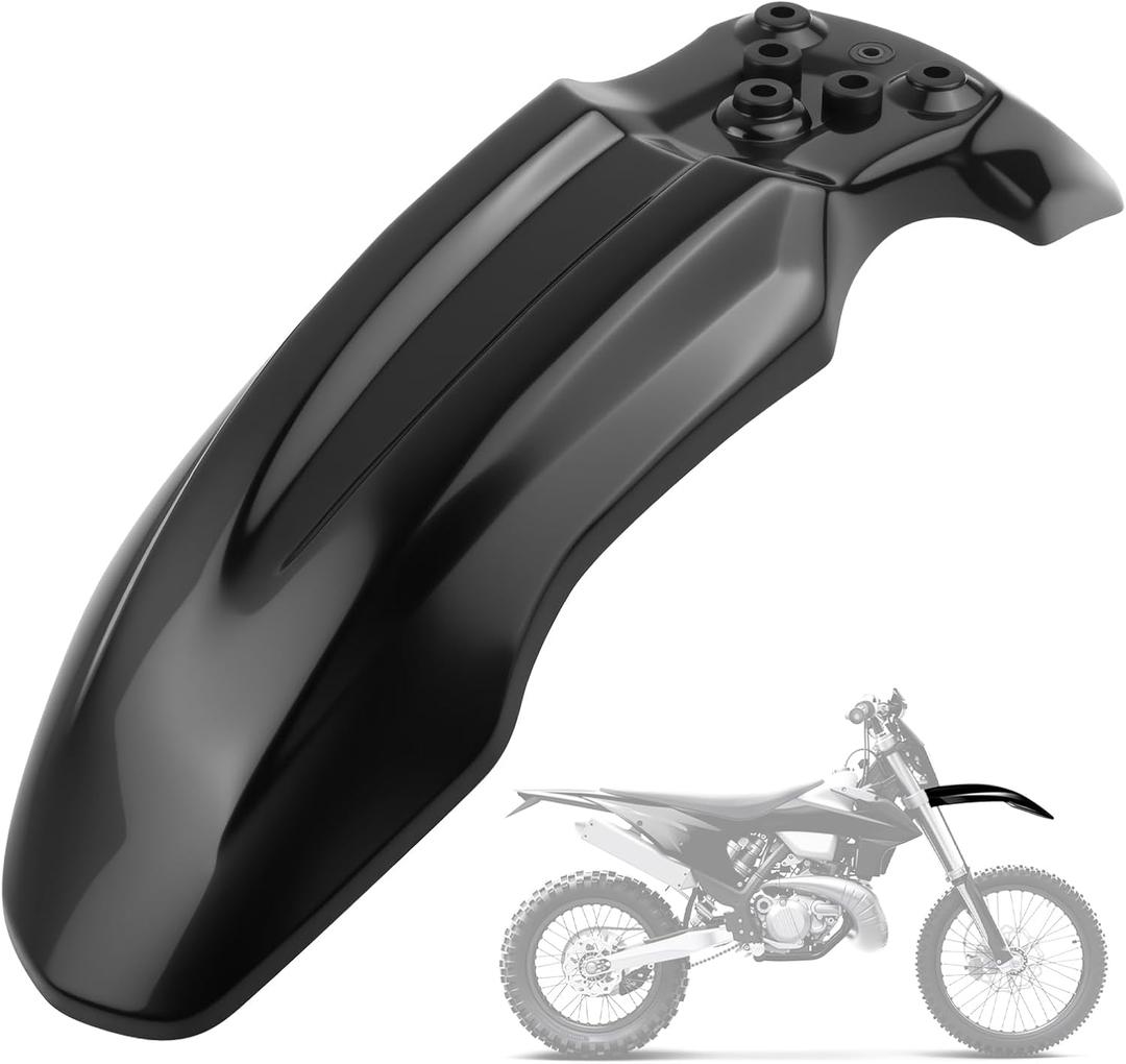 Professional Motorcycle Front Fenders,Durable Mud Guard Compatible with CRF50 Fronts Fender/125CC Pit PRO Trail Dirt Bike,Plastic Motorcycles Fender as Motorcycle Accessories (Black)