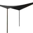Coolaroo 99% UV Block Modern Butterfly Gazebo for Backyard, Patio and Garden with Lightweight Aluminum Frame, 13'1" X 13'1", Charcoal