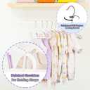 Kids Hangers - 14 Inch, 50 Pack, White, Plastic, Ideal for Everyday Use, Baby Hangers, Durable Infant/Toddler Hangers