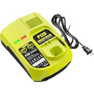 DSANKE P120 14.4V 18V Battery Charger Replacement for Ryobi Charger ONE+ P117 P118 P119 Lithium-Ion NiCd NiMh Battery P100 P101 P102 P103 P105 P107 P108 BPL-1815