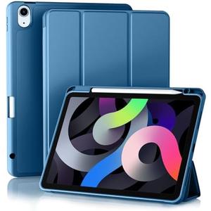Akkerds Compatible with iPad Air 11 Inch Case 7th/6th Generation (M3/M2) 2025/2024, for iPad Air 5th/4th Generation Case 10.9 Inch 2022/2020 with Pencil Holder, Auto Sleep/Wake, Bluemist