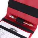 Leather Golf Scorecard Holder - Yardage Book Cover Golf Stat Tracker Sheet - Premium Golf Leather Scorecard - Golf Score Book - Large Size 7.6x4.5IN