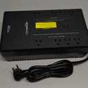 Amazon Basics UPS Battery Backup & Surge Protector, 600VA/360W, 8 Outlets, Standby Uninterruptible Power Supply, Power Outage Protection, Compact Design, Black