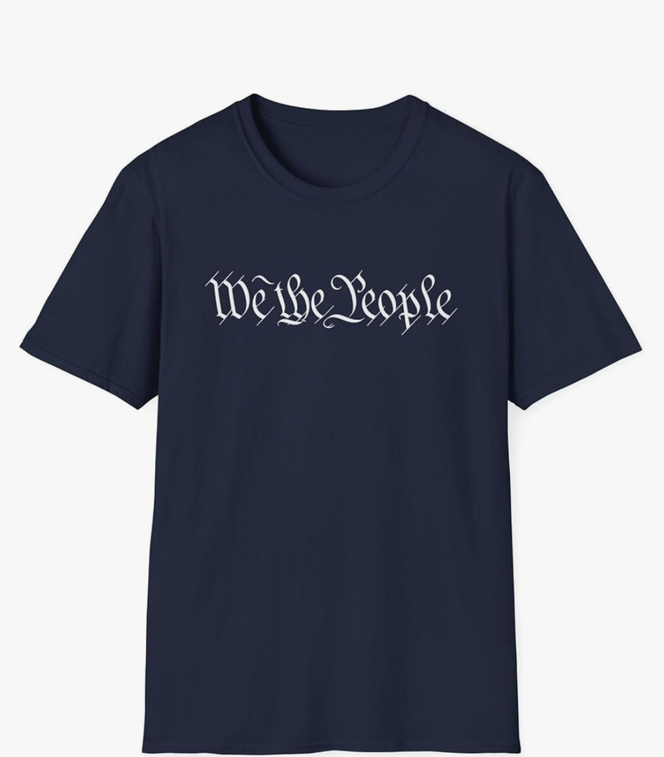 Brand: GILDAN We The People Script Design T-Shirt | Made in USA,S