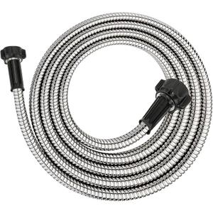 Yanwoo 304 Stainless Steel 10 Feet Short Garden Hose with Female to Female Connector, Water Hose, Metal Hose, Heavy Duty Outdoor Hose (10ft)