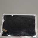 Pieviev 16''x12'' Dog Cat Food Bowl Mat, Silicone Waterproof Food Grade Pet Food Mat for Floor, High Raised Edge to Prevent Spills, Non-Slip & Easy Clean Pet Placemat for Dog & Cat Bowls, Black